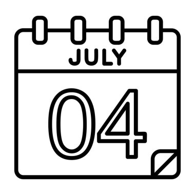 Ayrıntılı özet biçimi ile 4 Temmuz simgesi