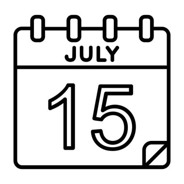 Ayrıntılı özet biçimi ile 15 Temmuz simgesi