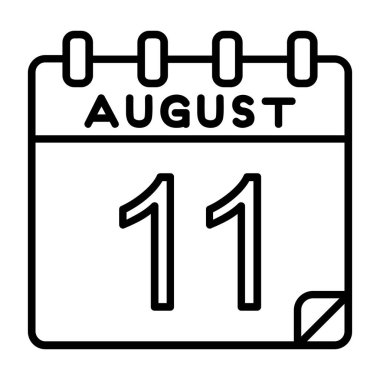 Ayrıntılı özet simgesinde 11 Ağustos simgesi