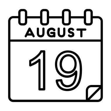 Ayrıntılı özet simgesinde 19 Ağustos simgesi