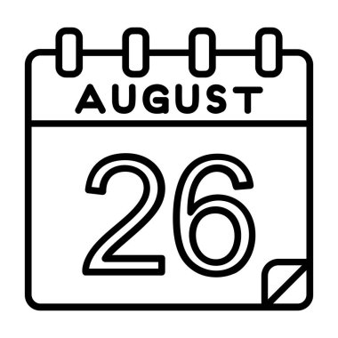 Ayrıntılı özet simgesinde 26 Ağustos simgesi