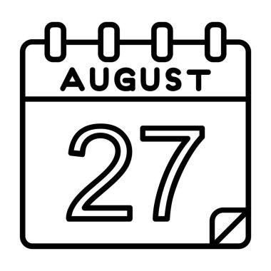 Ayrıntılı özet simgesinde 27 Ağustos simgesi