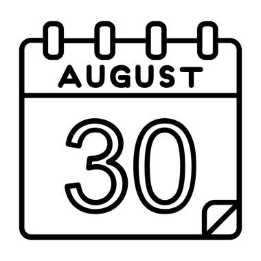 Ayrıntılı özet simgesinde 30 Ağustos simgesi