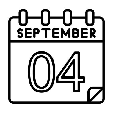 Ayrıntılı özet biçimi ile 4 Eylül simgesi