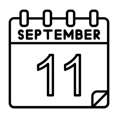 Ayrıntılı özet biçimi ile 11 Eylül simgesi