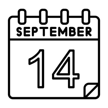 Ayrıntılı özet biçimi ile 14 Eylül simgesi