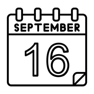 Ayrıntılı özet biçimi ile 16 Eylül simgesi