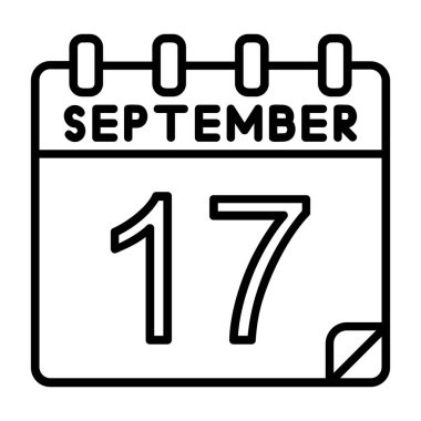 Ayrıntılı özet biçimi ile 17 Eylül simgesi