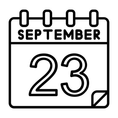 Ayrıntılı özet biçimi ile 23 Eylül simgesi