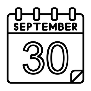 Ayrıntılı özet biçimi ile 29 Eylül simgesi