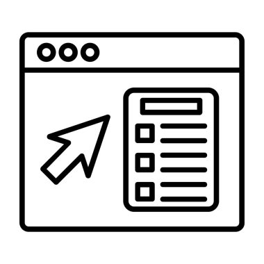 çevrimiçi web pazarlama simgesi, vektör illüstrasyonu