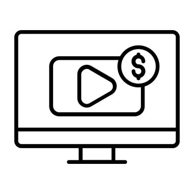 çevrimiçi vektör düz renk simgesi