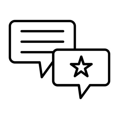 Sohbet balonu ikonu vektör çizimi tasarımı