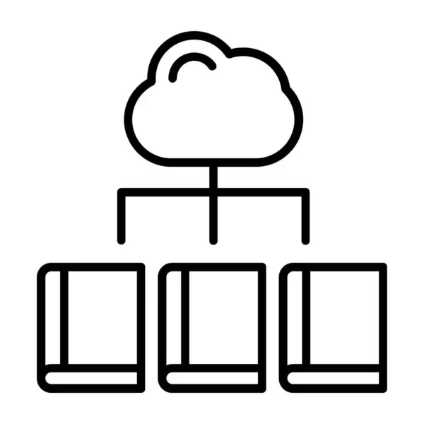 Cloud Computing Vector Pictogram — Stockvector