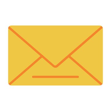 Düz stil zarf simgesi