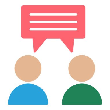 Düz biçimli tartışma simgesi