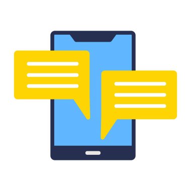 Düz biçimli sohbet simgesi