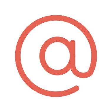 Düz biçimli Arroba simgesi