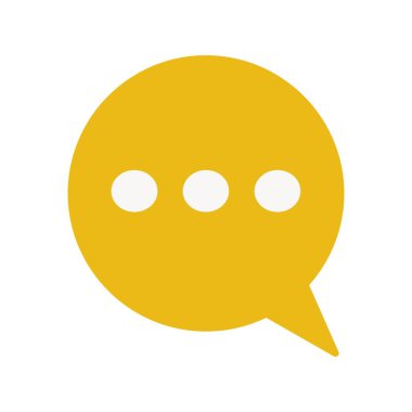 Düz biçimli sohbet simgesi