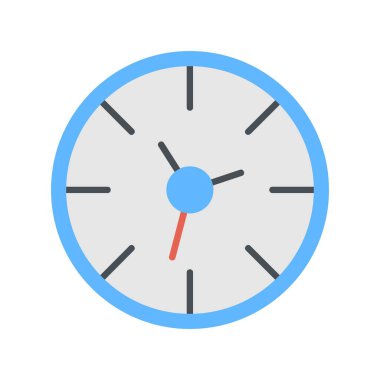 Duvar Saat simgesi düz tarzı