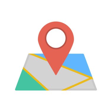 Düz biçimli harita simgesi