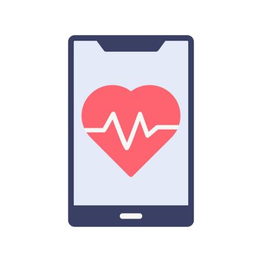 Günlük Sağlık Uygulaması simgesi düz stil