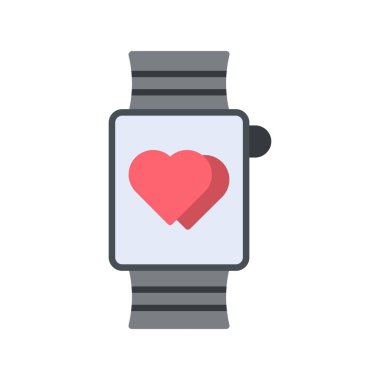 Düz stil smartwatch simgesini