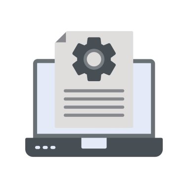 İçerik Yönetimi simgesi düz biçimli