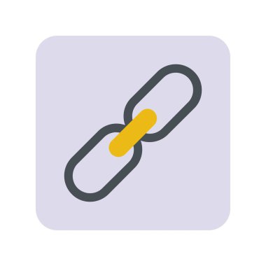 Düz stil ile bağlantı simgesi