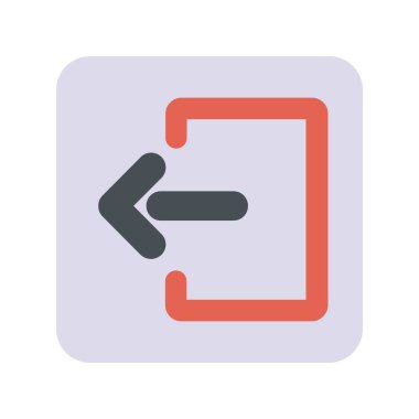 Düz stil olarak Çıkış simgesi