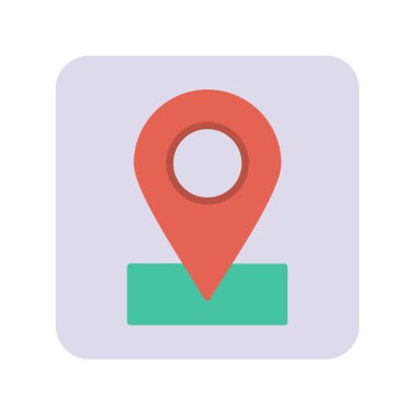 Düz biçimli konum simgesi