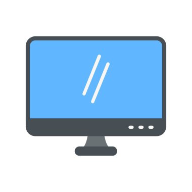 Düz stil içinde bilgisayar kutsal kişilerin resmi