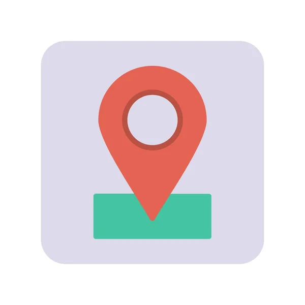 Location Icon Flat Style — Stock Vector