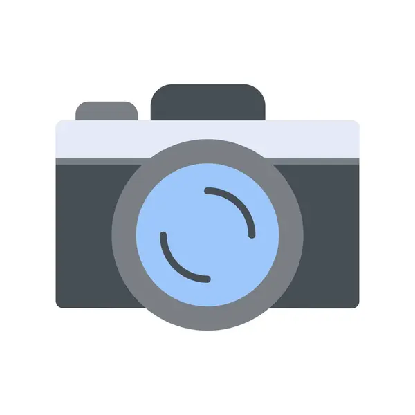 Піктограма Камери Плоскому Стилі — стоковий вектор