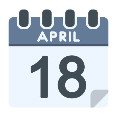 18 Nisan Simgesi Düz Stili