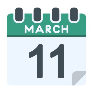 11 Mart Simgesi Düz Biçimli