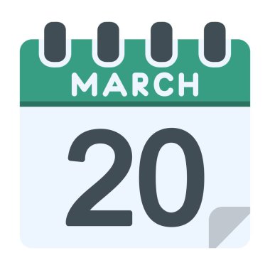 20 Mart Simgesi Düz Biçimli