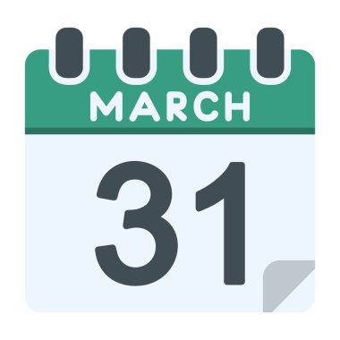 31 Mart Simgesi Düz Stili