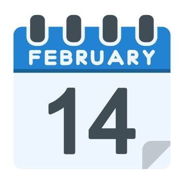 14 Şubat Simgesi Düz Biçimli