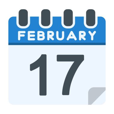 17 Şubat Simgesi Düz Biçimli