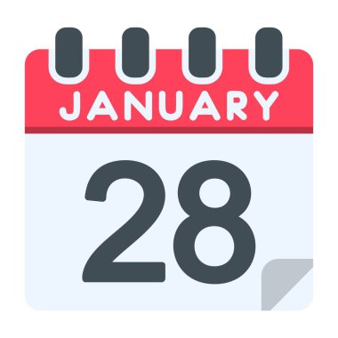 28 Ocak Simgesi Düz Biçimli