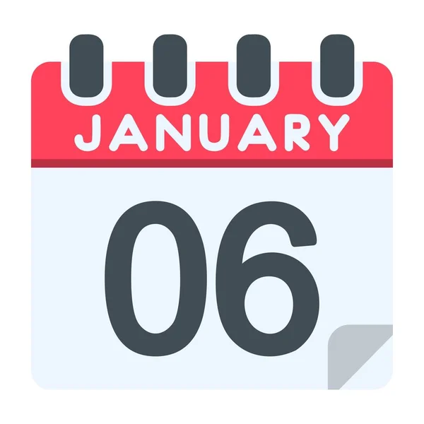 6 Ocak Simgesi Düz Stil