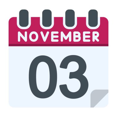 3 Kasım Simgesi Düz Biçimli