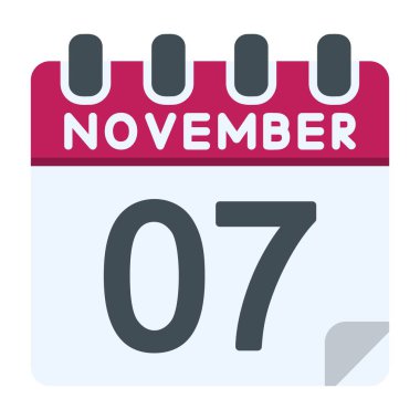 7 Kasım Simgesi Düz Stili