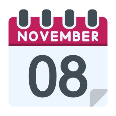 8 Kasım Simgesi Düz Biçimli