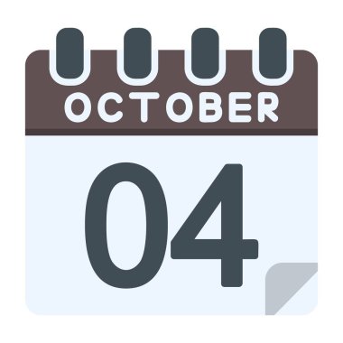 4 Ekim Simgesi Düz Biçimli