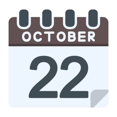 22 Ekim Simgesi Düz Biçimli