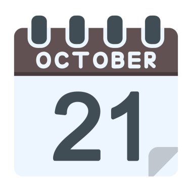 21 Ekim Simgesi Düz Biçimli