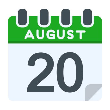 20 Ağustos Simgesi Düz Biçimli