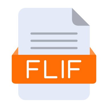 FLIF Dosya Biçimi Düz Simgesi